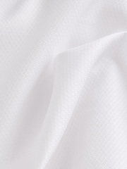 White Slim Fit Signature Egyptian Cotton Shirt and Silk Bow Tie Set - Image 8 of 8