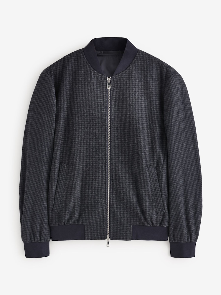 Remus Uomo Black Colter Wool Blend Bomber Jacket - Image 1 of 1