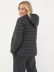 FatFace Ruby Black Lightweight Puffer Jacket - Image 2 of 6