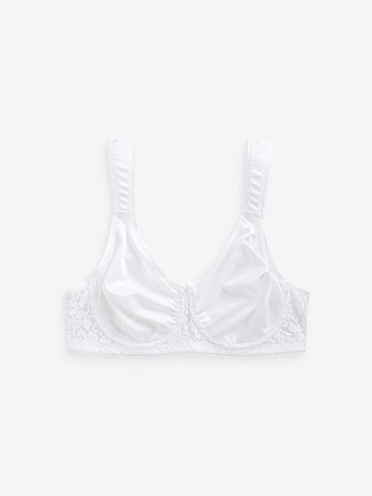 Miss Mary of Sweden White Smooth Lacy Underwired T-Shirt Bra - Image 4 of 4