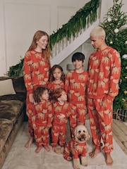 Red Matching Family Kids Christmas Reindeer Pyjamas (9mths-16yrs) - Image 2 of 13