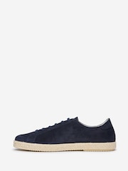 Oliver Sweeney Blue Suede Espadrille Trainers - Image 2 of 5