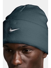 Nike Blue Peak Swoosh Beanie - Image 4 of 4