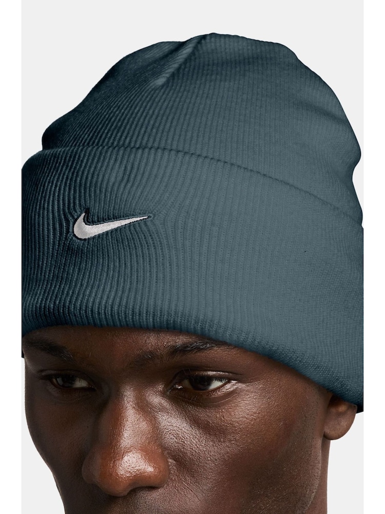 Nike Blue Peak Swoosh Beanie - Image 4 of 4