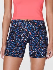 Sweaty Betty Black Coral Texture print Power 6" Biker Shorts - Image 1 of 8