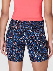 Sweaty Betty Black Coral Texture print Power 6" Biker Shorts - Image 2 of 8