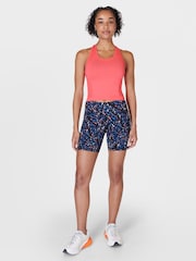 Sweaty Betty Black Coral Texture print Power 6" Biker Shorts - Image 4 of 8