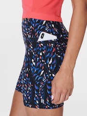 Sweaty Betty Black Coral Texture print Power 6" Biker Shorts - Image 5 of 8