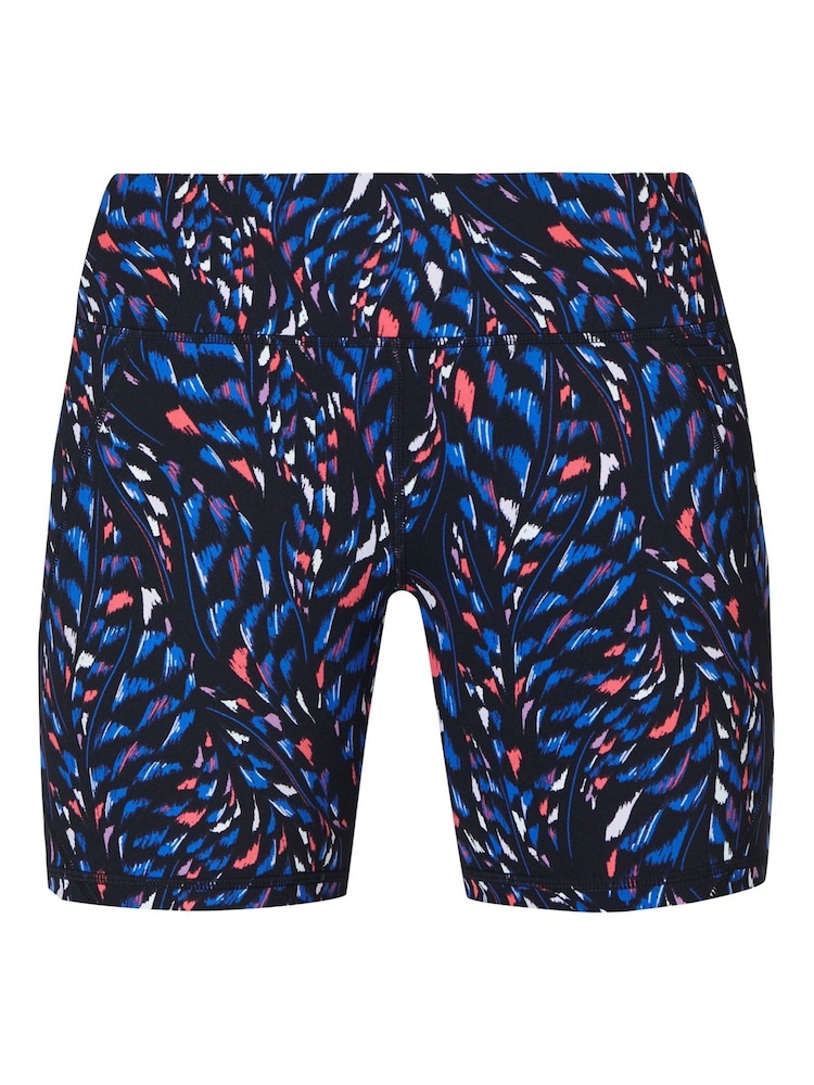 Sweaty Betty Black Coral Texture print Power 6" Biker Shorts - Image 8 of 8