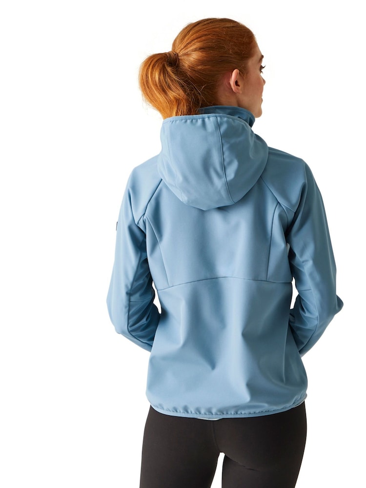 Regatta Blue Waterproof Bourda Hooded Softshell Jacket - Image 2 of 6