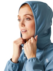 Regatta Blue Waterproof Bourda Hooded Softshell Jacket - Image 4 of 6