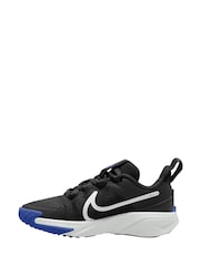 Nike Black/White/Blue Junior Star Runner 4 Trainers - Image 2 of 4