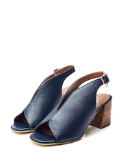 Moda in Pelle Lonnia Block Stacked Heel Chrissi Upper Sandals - Image 2 of 4