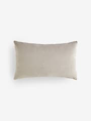 White Chic Happens Slogan Cut Velvet Cushion - Image 4 of 5