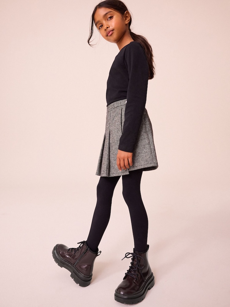 Burgundy Red Lace Up Chunky Ankle Boots - Image 1 of 8