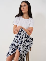Blau - Crew Clothing Bedruckter Midirock - Bild 3 von 5