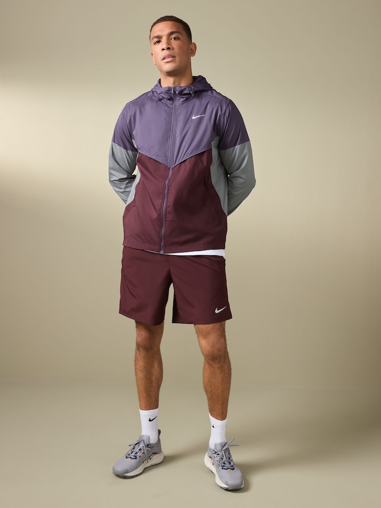 Blauw/bordeauxrood - Nike - Windrunner - Dun hardloopjack - Image 4 of 7