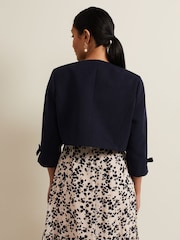 Phase Eight Blue Zoelle Bow Jacket - Image 2 of 6