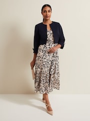 Phase Eight Blue Zoelle Bow Jacket - Image 3 of 6