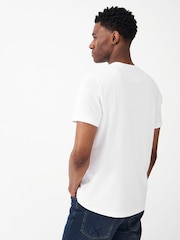 Crew Clothing Company White Classic 100% Cotton T-Shirt - Image 2 of 3