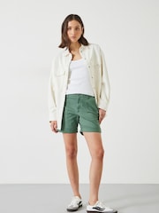 Hush Green Long Chino Shorts - Image 1 of 4