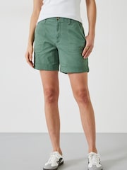 Hush Green Long Chino Shorts - Image 2 of 4