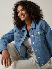 Evans Stretch Denim Jacket - Image 1 of 5