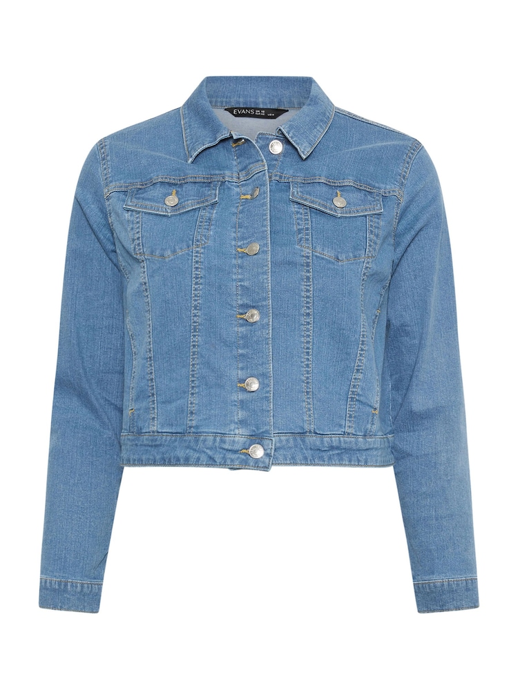 Evans Stretch Denim Jacket - Image 5 of 5