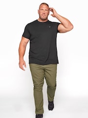 BadRhino Big & Tall Green Stretch Chino Trousers - Image 2 of 3