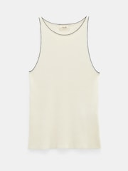 Hush Natural Acher Ribbed Knitted Vest - Image 5 of 5