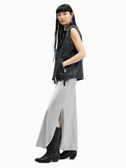 AllSaints Silver Lisa Dress - Image 3 of 7