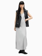 AllSaints Silver Lisa Dress - Image 4 of 7