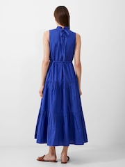 French Connection Blue Era Poplin Midi Dress - Image 2 of 4