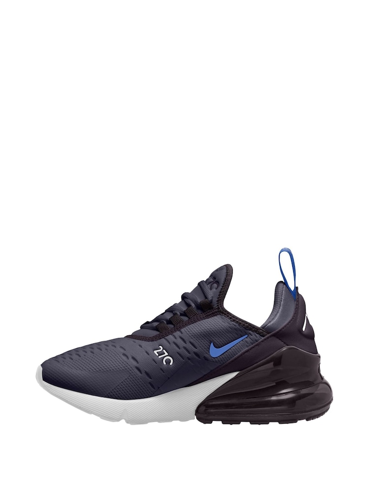 Nike Navy/White Youth Air Max 270 Trainers - Image 2 of 4