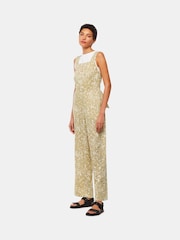 Whistles Green Tropical Leaves Jumpsuit - Image 1 of 5