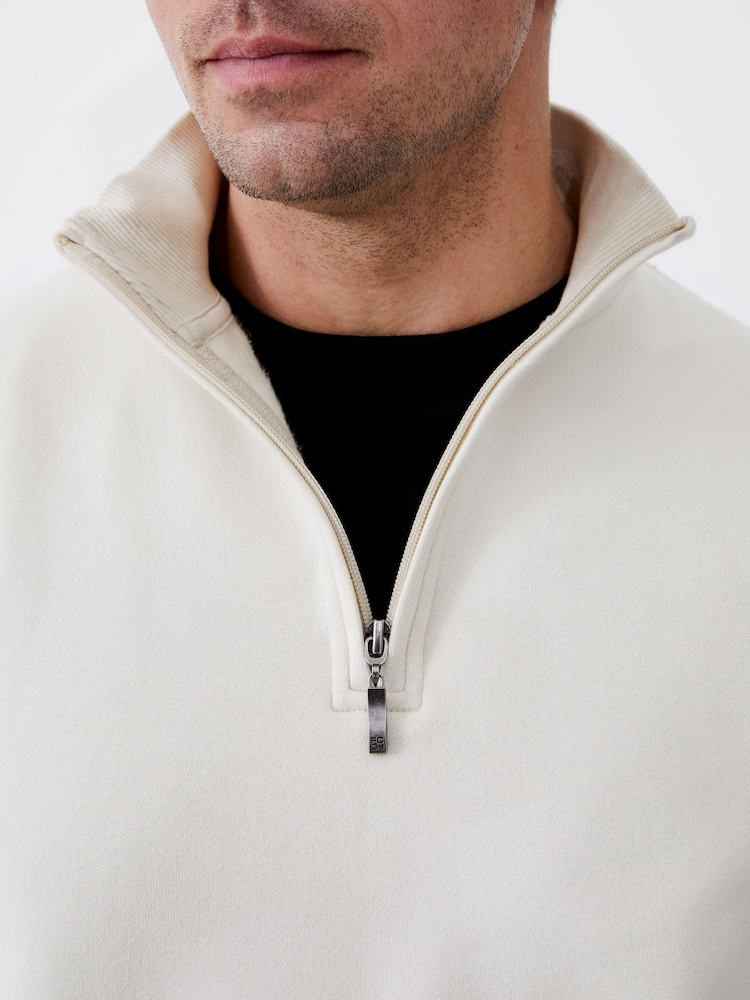 French Connection Natural Funnel Neck Sweatshirt - Image 3 of 3