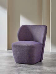MADE.COM Cobalt Blue Pax Boucle Topeka Accent Chair - Image 1 of 5