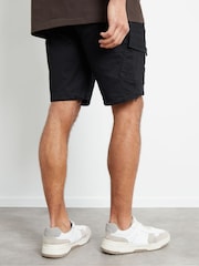 Threadbare хлопковые шорты-карго в стиле милитари - Изображение 2 из 5
