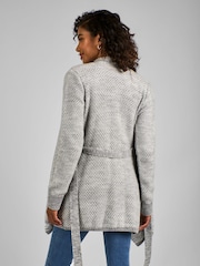 JoJo Maman Bébé Grey Drape Maternity & Nursing Cardigan - Image 2 of 4
