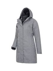 Mountain Warehouse Grey Womens Alaskan 3-In-1 Waterproof Long Jacket - Image 4 of 5