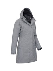 Mountain Warehouse Grey Womens Alaskan 3-In-1 Waterproof Long Jacket - Image 5 of 5