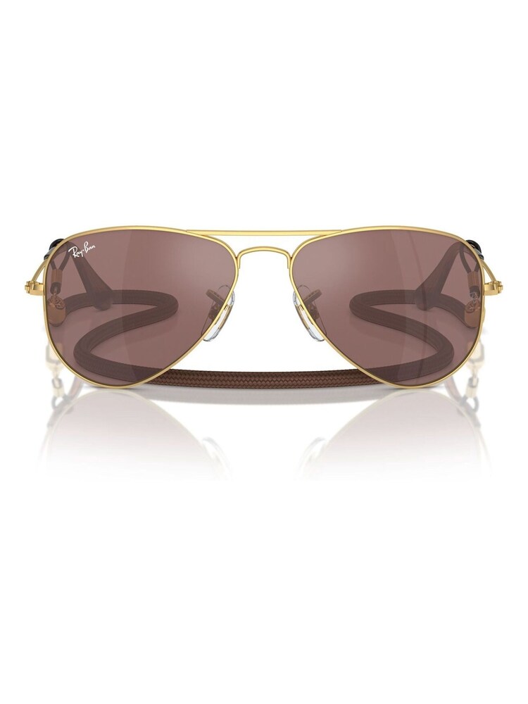 Ray-Ban Junior Gold Tone Rj9506S Pilot Sunglasses - Image 2 of 6