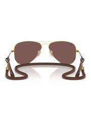 Ray-Ban Junior Gold Tone Rj9506S Pilot Sunglasses - Image 4 of 6