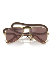 Ray-Ban Junior Gold Tone Rj9506S Pilot Sunglasses - Image 6 of 6