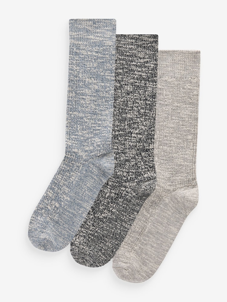 Modra/siva - Slouchy gležnjarji 3 Pack - Slika 1 iz 7 Modra/siva - Slouchy gležnjarji 3 Pack - Slika 1 iz 7