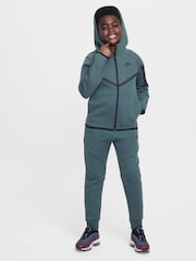 Czarny/zielony - Nike BeigeWhite Tech Fleece Zip Up Hoodie - Image 3 of 9