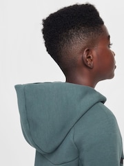 Czarny/zielony - Nike BeigeWhite Tech Fleece Zip Up Hoodie - Image 5 of 9