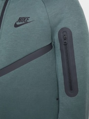 Czarny/zielony - Nike BeigeWhite Tech Fleece Zip Up Hoodie - Image 7 of 9