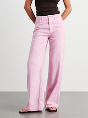 JAG Pink Loe Mid Rise Straight Jeans - Image 2 of 5