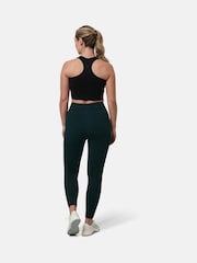Gym + Coffee Green Womens Lotus Chevron 7/8 Leggings - Image 2 of 6